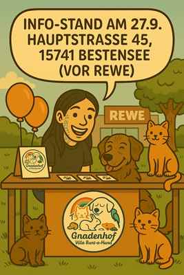 Am 27.09.2025 Infostand in 15741 Bestensee