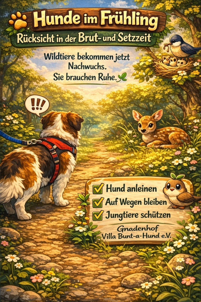 Hunde im Frühling