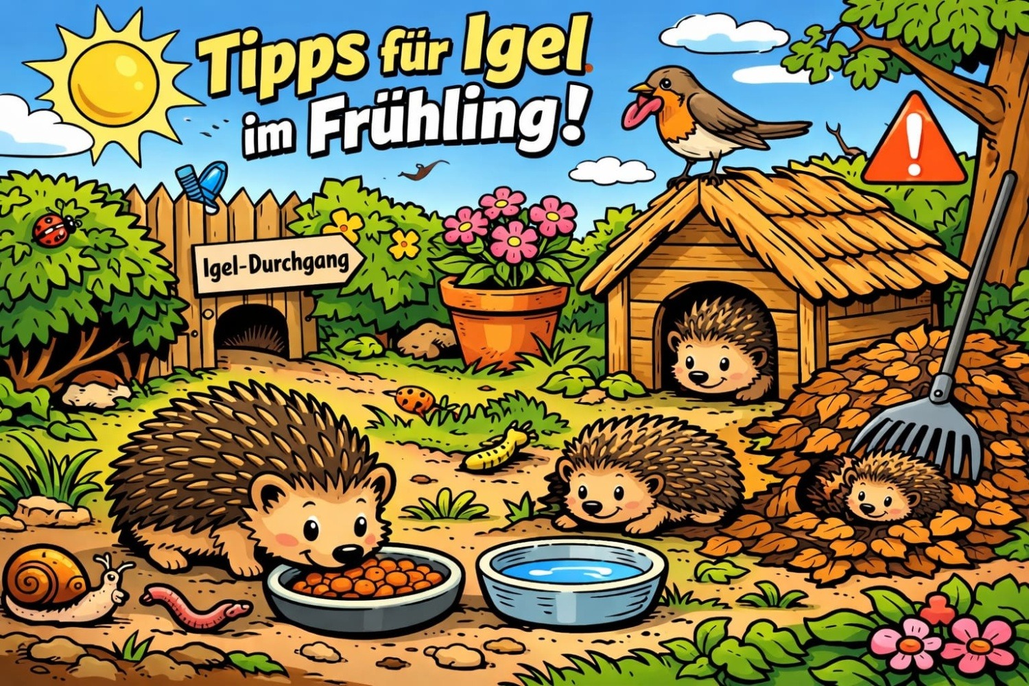 Igel im Frühling